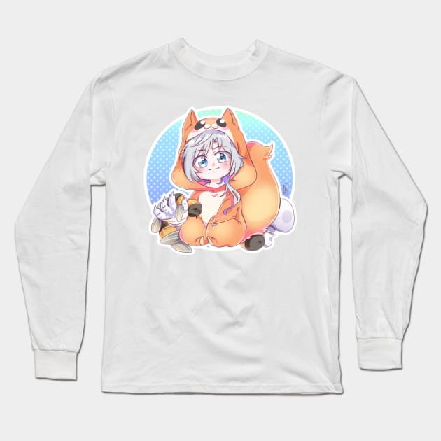 Ao Kigurumi Kija Editar Long Sleeve T-Shirt by Kamapon's Workshop